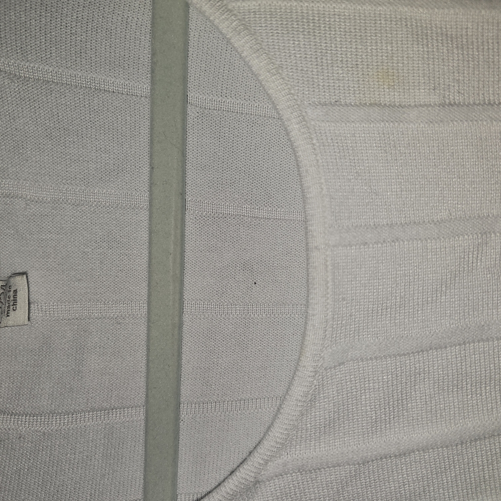 Cream Ribbed Asymmetrical Top - Picture 3 of 5